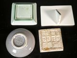 four different types of dishes on the table