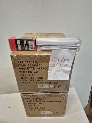 Lot de 40 réglettes interconnectables IP20 pour cuisine piec…