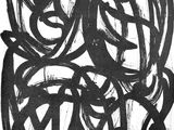 a black and white drawing of a group of people in a circle