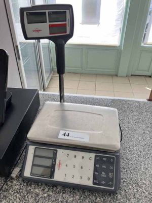 an image of a scale on a counter top