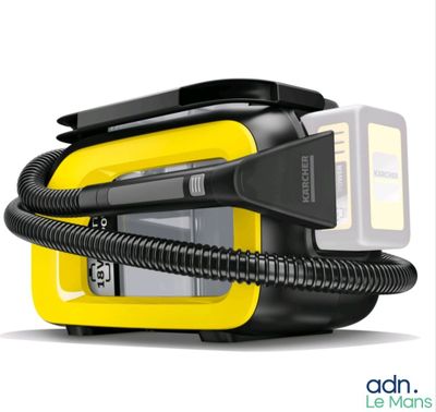 un appareil jaune et noir muni d'un cordon noir