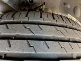 a close up of a tire on a vehicle