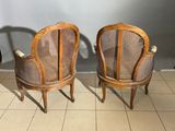 pair of antique cane back chairs with cane back and cane back