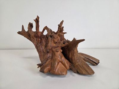two pieces of wood that are sitting on a table