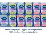 Lot de 20 éponges « Calypos Relaxing Moment » 100 % cellulose - Doucet Absorbants