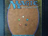the back cover of a card game with a picture of a brown and blue cover