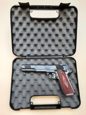 the gun in the case is ready to be used