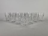 lot de six verres à eau en cristal