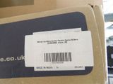 a box with a barcode on it sitting on a table