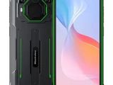 un smartphone noir et vert équipé d'un appareil photo
