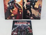 the captain america omnibus and captain america omnibus are on display
