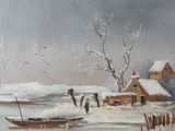 a picture of a painting on the wall of a house