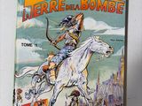 un livre sur lequel figure l'image d'une femme à cheval