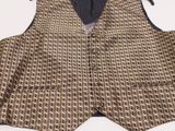 an image of a vest with a tie on a white background