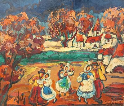 Henri DANTY (1910-1998) Folklore.
