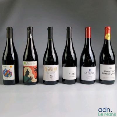 plusieurs bouteilles de vin sont alignées sur une table