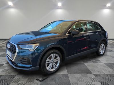 a blue 2020 hyundai santa limited suv parked on a checkered floor