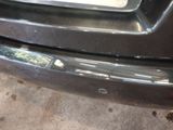 a close up of the bumper of a car
