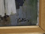 an image of a painting of clothes hanging on a clothes line