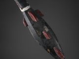 une sculpture en bois représentant un poisson sur fond noir
