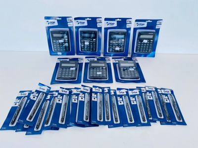 TOP OFFICE (x27) - 7 calculatrices écran 10 chiffres, solair… - Photo 1