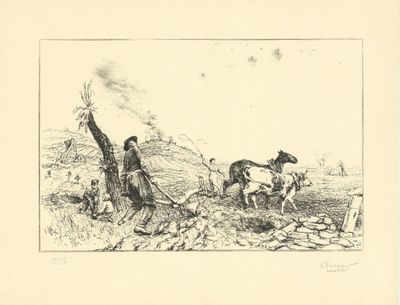 Emile FRIANT Dieuze, 1863 - Paris, 1932, Travaux des champs,…