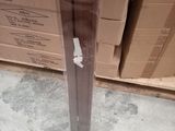 a picture of a glass door with a sticker on it