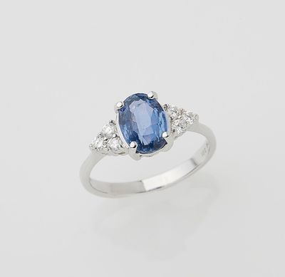 a sapphire and diamond ring