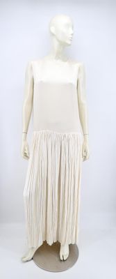 Haider ACKERMANN - Robe longue ample sans manche en satin éc…