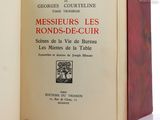 a book opened to show a picture of a man on horseback