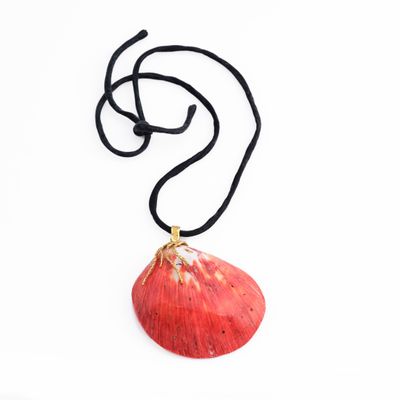 Collier en coquillage et or, Italie - Photo 1