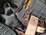 a close up of a pair of pants with a label on it