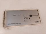 a close up of a electronic control panel on a washing machine