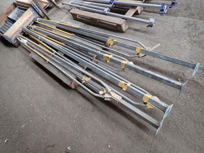 a lot of tools that are laying on the ground