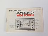 electronic game and watch wide screen manual for the nintendo game console