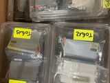 boxes of computer equipment are stacked on top of each other in a box