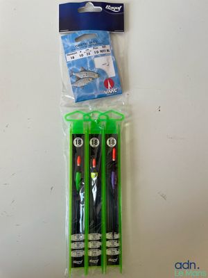 Lot de 15 articles de pêche, de type : pochettes de 3 lignes…