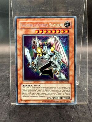 a close up of a pokemon card in a clear box