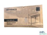 a cardboard box with a picture of a table inside of it