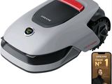 an image of a robotic lawn mower with a remote control