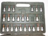 a case with a bunch of tools inside of it