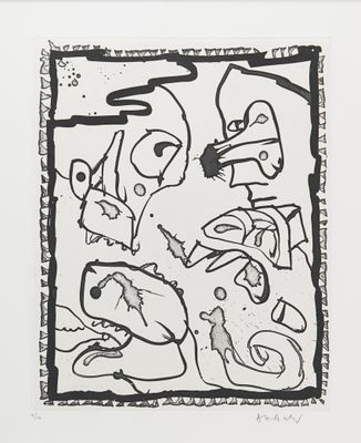 une image d'un dessin en noir et blanc d'un groupe de personnes