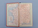an open book with a map of the united states on it