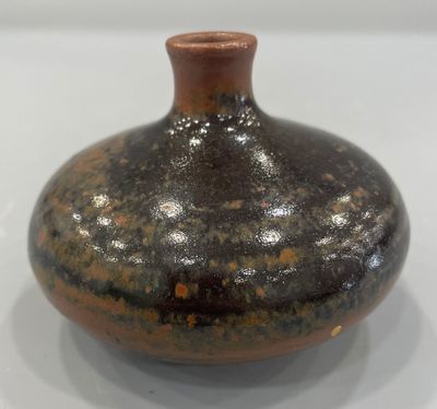 Pierrette SOULET (XXe) Petit pied de lampe en céramique émai…