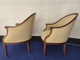 pair of french louis xvi style armchairs