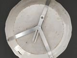 an overhead view of a plate with a pair of scissors on it