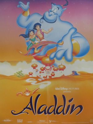 une affiche du film d'animation « Aladdin »
