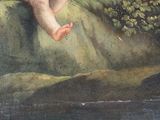 an image of a painting of a couple of cherensils on a rock