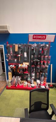 an image of a room with tools on the wall