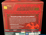 packaging of a red box with a dragon on the front